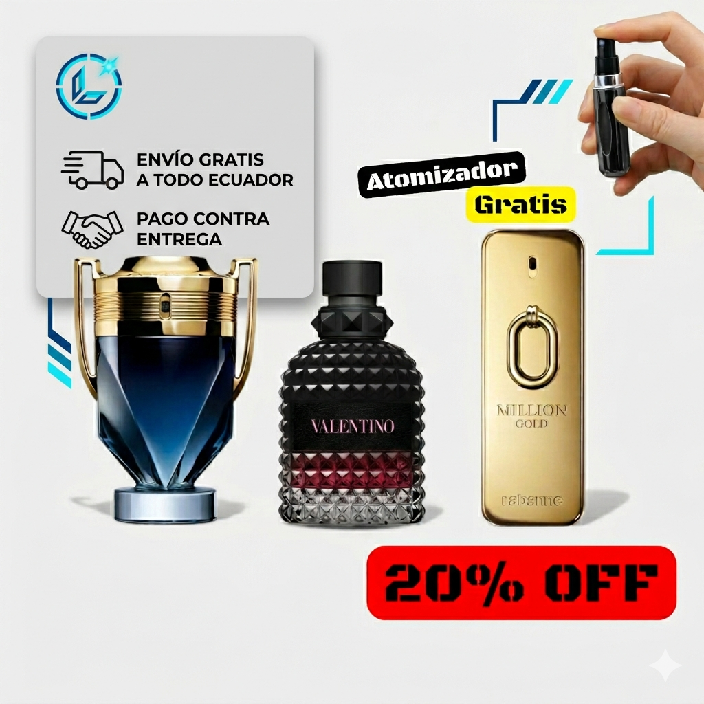 🏆 [PROMO 3X1] Pack Supremo: Invictus + 1 Million Gold + Valentino + REGALO GRATIS